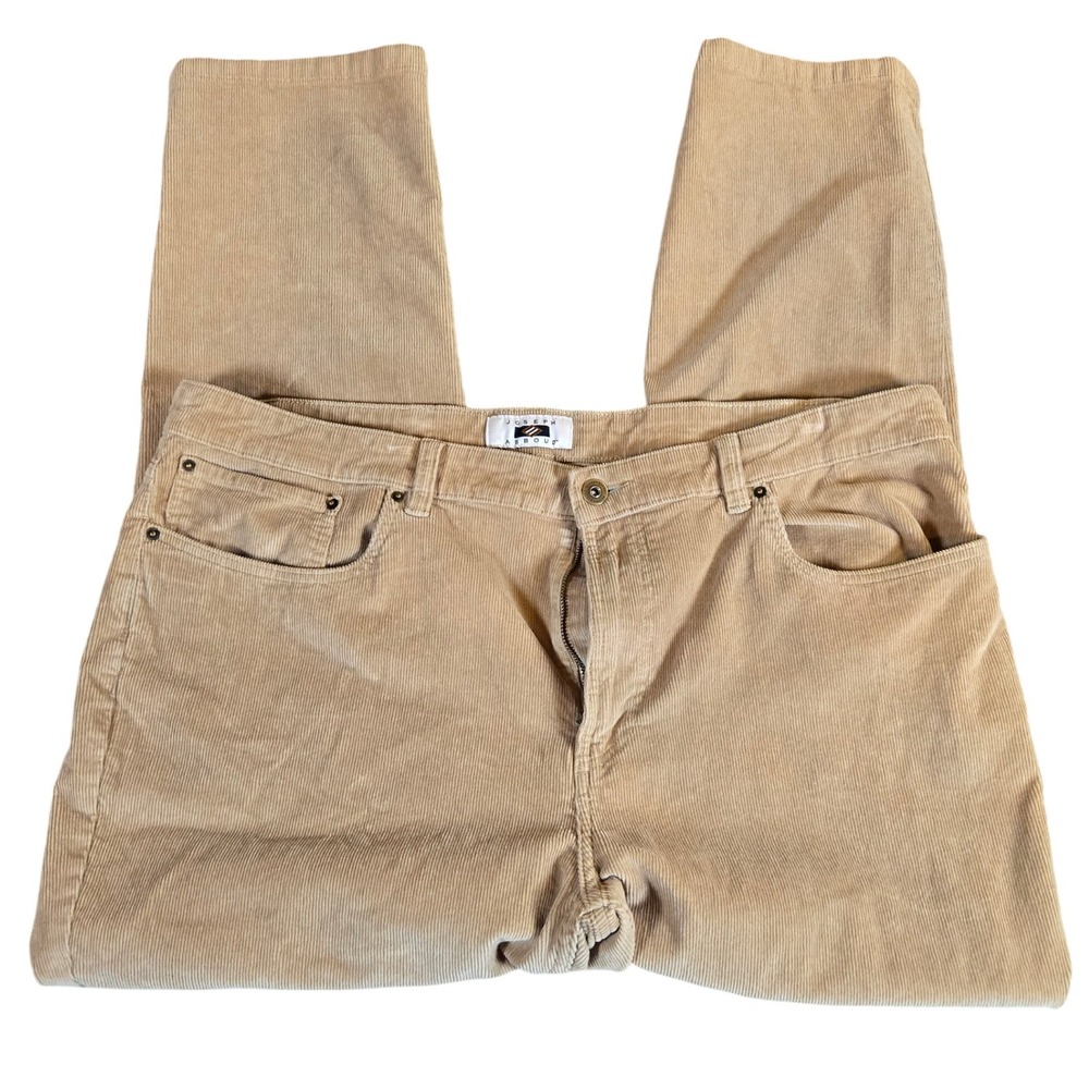 Joseph Abboud Mens Corduroy Pants 42x30‎ Khaki Casual Classic Fit